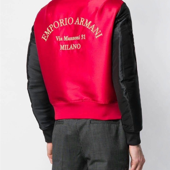 Emporio Armani Red Reversible Jacket - Picture 5 of 6